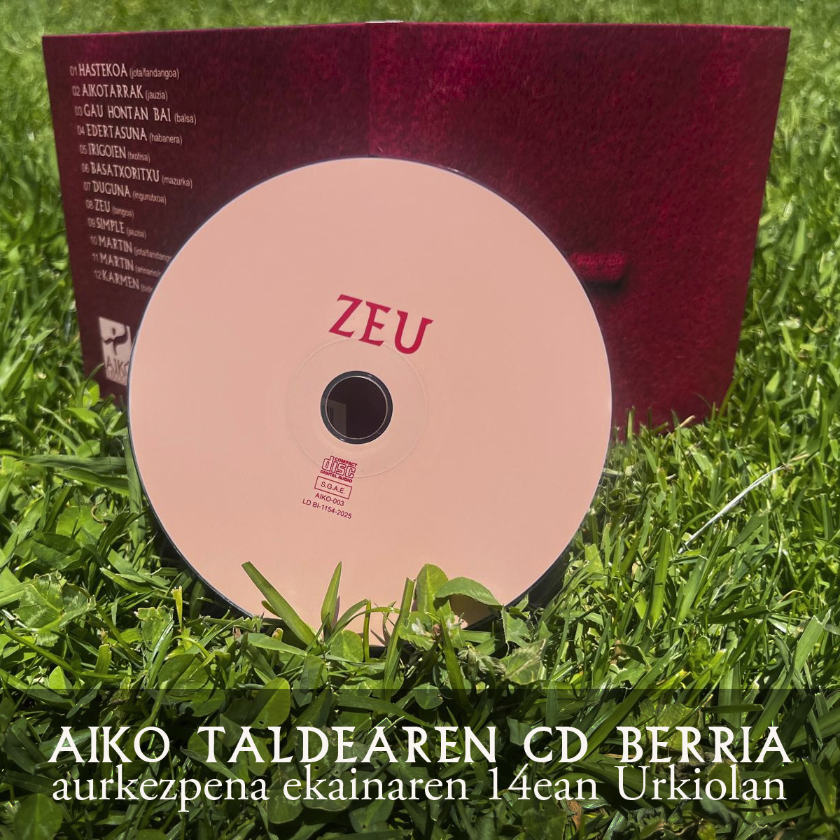 AIKO Taldearen CD berriaren aurkezpena Urkiolan